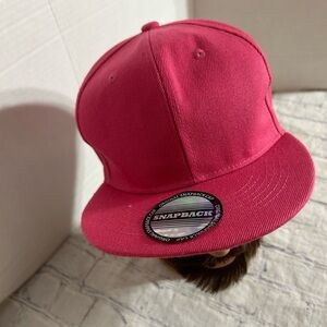 ORIGINAL SNAPBACK CAP PINK COLOR TRUCKER STYLE ACRYLIC AND WOOL O/S